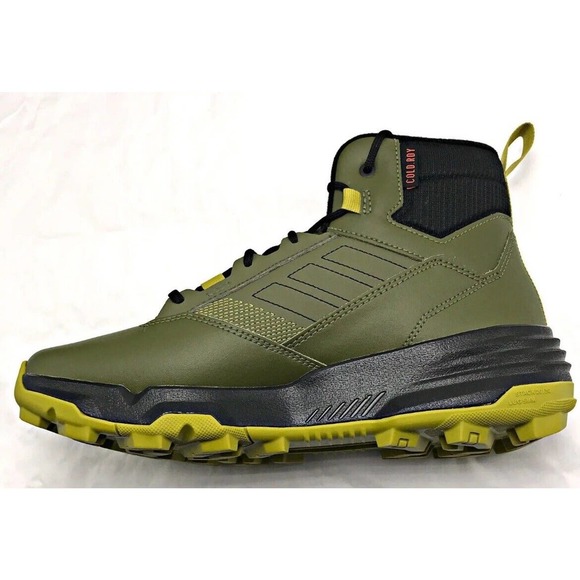 Adidas Terrex Unity Leather Mid Cold RDY Olive Hiking Boots Mens 10.5 Fast Ship main image 8